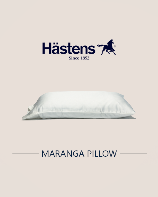 Maranga Pillow: 50% duck feathers, 50% duck down