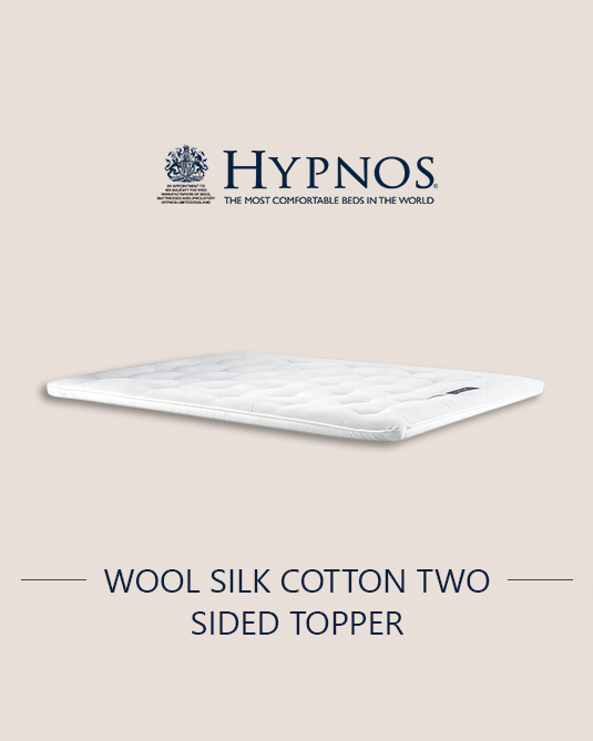 Wool Silk Cotton two-sided topper 3"